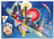 Giallobus - Quadro - Vassily Kandinsky - In blu - Vetro acrilico - 100x70 - Pronto da appendere - Quadri moderni per la casa