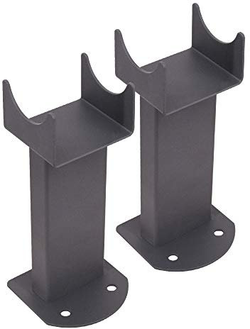 Warmehaus Floor Mounting Brackets for Oval Column Radiator 2PC/Set Anthracite