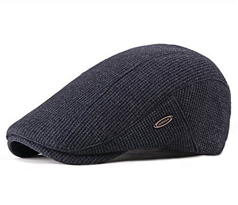 EKMTBJXY Herren Schiebermütze Schirmmütze Baumwolle Barett Cap, Einstellbare Driving Cabbie Flatcap Gatsby Jagd Kappen Baskenmütze Newsboy Cap