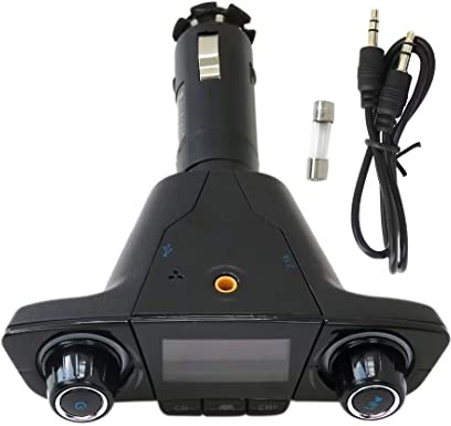 Bluetooth Wireless Car FM Transmitter MP3 Player Hands-Free Radio Adapter Kit USB Charger Support AUX Port 5V 2.1A USB Port US SHIP