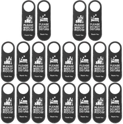 STOBOK Panneau Ne Pas Déranger Hôtel Double Face 9.45X3.15X1.18 Pouces Signe Porte Suspendu Pour Hôtel Bar Café Facile À Accrocher Ensemble De 20