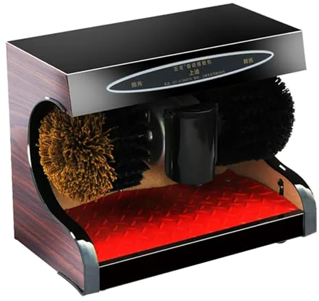 Miuxe Lucidascarpe a Induzione Automatica, Pulisci Scarpe Elettrico, Lucidascarpe in Acciaio Inossidabile per Lucidatura Rimozione Polvere, Kit Pulizia Scarpe in Pelle Portatile