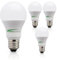 Bell Lighting E27 Edison Screw LED Bulb Fitting (Pack of 3) 8.1w Light Bulb, 180° Beam Angle E27 LED Bulbs Cool White 4000K, 220-240V LED Bulb, 810lm, Non-Dimmable