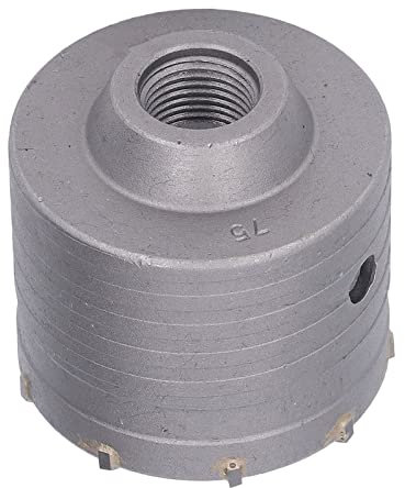 TANIQIACA Broca De Núcleo De Pared Sierra De Corona De Hormigón Forjado De Carburo De 75 Mm Para Instalación De Aire Acondicionado Corte Eficiente De Alta Dureza