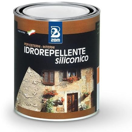 Idrorepellente Siliconico a Solvente Incolore 2BM | Protezione per Pioggia, Umidità e Sporco | Totale Traspirabilità delle superfici | Formato da 10 lt.