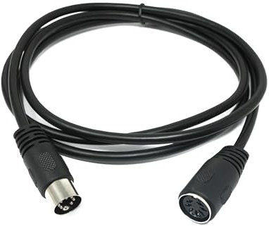 System-S S-Video Cavo 150 cm DIN 7 pin maschio a femmina in nero