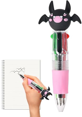 Generisch Crayon multicolore | 4 couleurs mignon stylo à bille d'Halloween ,écriture liquide pour les vacances, le dessin, l'apprentissage, l'école, l'enseignement, les élèves