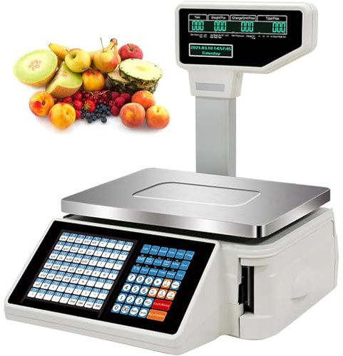 JIANGYUXINLI Dual Display Counting Scale Digital Barcode Weighing Scales,Back Front Dual Display,Commercial Counting Scales, For Supermarket/retail Store/warehouse Weighing