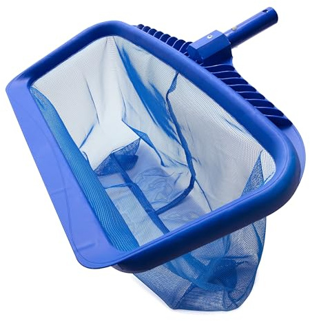 Generico Retino per Piscina Resistente per la Pulizia delle Foglie, Strumento di Pulizia a Rete fine Rinforzata, Grande capacità, Borsa a Strati, detergente Professionale (Blue-1)
