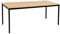 furni24 Schreibtisch-Stahl 180x80x75cm, Buche, TÜV/GS-Einfache Montage, Arbeitstisch, Bürotisch, Küchentisch, Esstisch, Druckertisch Büro-Möbel Arbeitszimmer Computertisch Gaming-Tisch Mehrzwecktisch