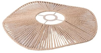 Ioensy Paralume in Tessuto, Paralume per Lampada a Sospensione, Lampada da Terra, Lampada da Lettura, Decorazioni per Lampada da soffitto Rustica, Paralume, Giallo