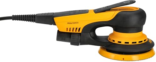 Mirka DEROS II 550 Exzenter-Schleifer Schleifmaschine mit Absaugung für Ø 125mm Schleifpapier, 2,5mm Hub Exzenterschleifmaschine für staubfreies Schleifen von Holz, Trockenbau & Metall, MID5504044
