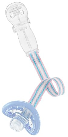Curaprox Baby Portaciuccio | Mantiene Puliti E Ben Chiusi Succhietti E Anelli Per La Dentizione | Clip Leggera | Certificato EN 12586 | Dalla Nascita | Trasparente | Progettato in Svizzera