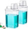 YQBFTC 2PCS 2300ml Waschmittel Aufbewahrung mit Messbecher,Waschmittel Waschpulver Aufbewahrungsbox,Luftdichter Waschmittelspender,Mehrzweck Waschmittelbox für WaschPulver,Wäscheparfüm,Getreide Reis
