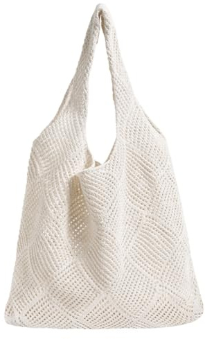 Augesak Borsa da Spiaggia da Donna (Beige)