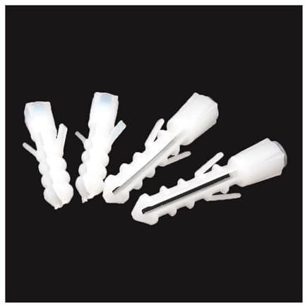Vis d'ancrage autoperceuses, boulons d'ancrage, boulons d'expansion Tube d'expansion en plastique 10/100 pièces 5/6/8/10 mm Ancrages muraux pour tuyaux Bouchons d'expansion avec vis à tête Boulons d'a