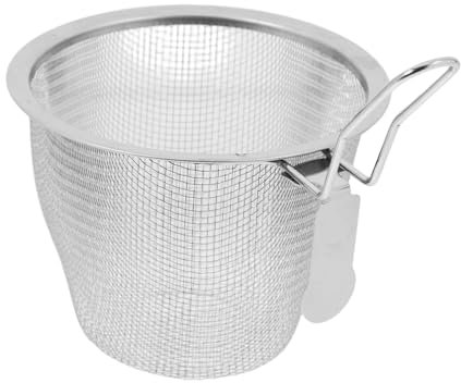 ABOOFAN Passoire à Mailles Fines Pour Fondue Chinoise Grosse Taille En Acier Inoxydable Panier à Friture Filtration Ustensile Cuisine