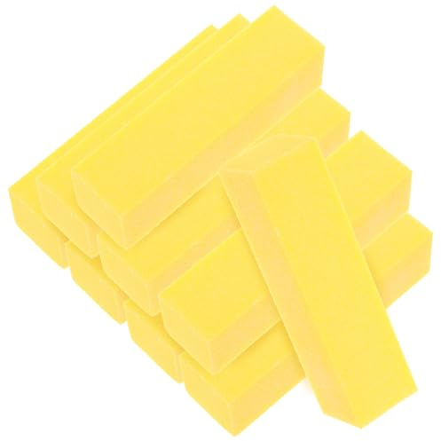 PACKOVE 4-Sided Nail Buffer Block 10pcs Set Professional Nail Manicure Tools for Home and Salon Use