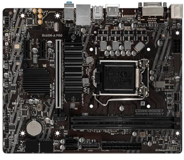 Carte Mere Carte mère Fit for MSI B460M-A Pro B460 Micro-ATX LGA 1200 for Intel Core i5-10400F, i3-10100F, i7-10700F, 2xDDR4, 6xSATA III, 1xM.2, 1xHDMI