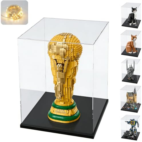 Vitrina Expositora Acrílica 3mm para Lego FIFA Trofeo 43020 11373 76344