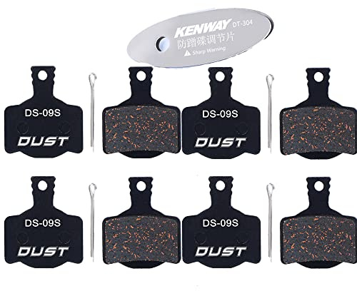 CYCEARTH 4 Paare Fahrrad Disc Bremsbeläge für Magura MT2 MT4 MT6 MT8 (Semi-Metallic)