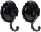 PLCatis Percha Ventosa Colgador Gancho Ventosa 2 Piezas Baño Ventosa Negro Succión Nano Súper Fuerte Baño Ventosa para Colgar Toalla Bata Abrigo Cocina Capacidad para 5KG