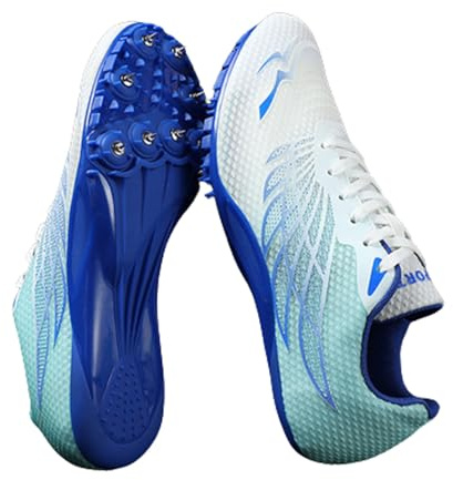 Scarpe da Atletica Leggera antiscivolo Unisex Scarpe da Atletica 8 Chiodi Spikes Tacchetti da Corsa Campestre Scarpe da Corsa Professionali da Competizione per Atletica,a media distanza,35-45 EU
