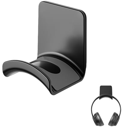 DAZZLUXE Soporte de Pared Multifunción para Auriculares - Gancho Autoadhesivo de Almacenamiento - Accesorios