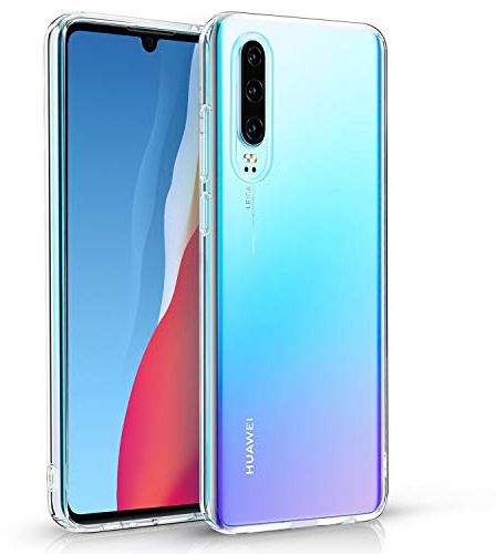 Posdou Hülle für Huawei P30 Handyhülle, Silikon Weich TPU Schutzhülle mit Kamera Schutz für P30, Stoßfest Anti-Scratch Durchsichtige Case Cover für P30 Huawei, Nie Vergilbung