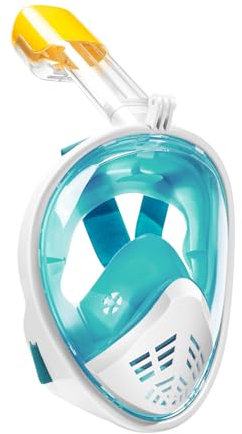 Luchai Schnorchelmaske,Taucherbrille für Erwachsene, CO₂ sicher Tauchermaske Beschlagfrei und Auslaufsicher Vollgesichtsmaske Sportkamera-kompatibel