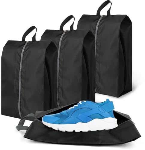 Shoe Bags for Travel Set, 3 Pcs Large Shoe Storage Bags Unisex, Waterproof Oxford Shoe Pouch for Storage, Dust-Proof Odor-Free Shoe Bags for Home & Travel Organization, Fits Shoes up to Size 7
