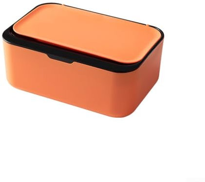 Hygienische Aufbewahrungslösung für Baby-Feuchttücher, hält sie nach jedem Gebrauch feucht (Schwarz-Orange)