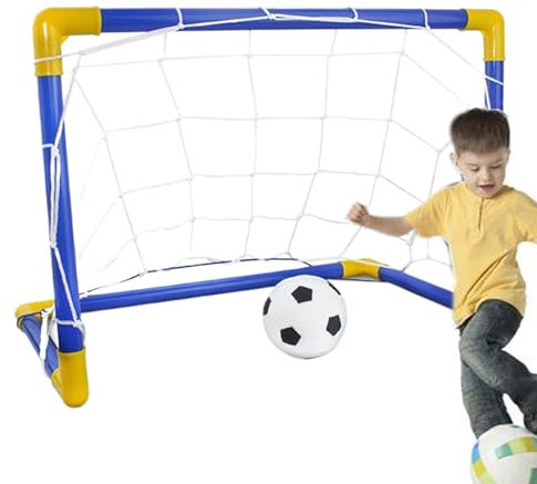 Porta da calcio per bambini – Set di reti sportive pieghevoli, mini hub da giardino | Attrezzature per l'allenamento per i giovani per il giardino, un telaio di allenamento leggero, il gioco