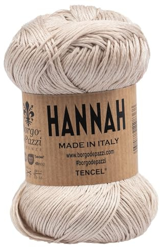 Hannah Filato Lyocell 100% ideale per Maglia e Uncinetto – 5 gomitoli da 50 grammi – Morbido, traspirante, fresco ed eco sostenibile - 46