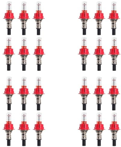 BUAGOUWZ 24 Piezas de Medidor de Flujo de Colector de Calefacción por Suelo Radiante, Regulador de Monitoreo de Flujo Visual para Sistemas de Calefacción por Suelo Radiante (1/2)