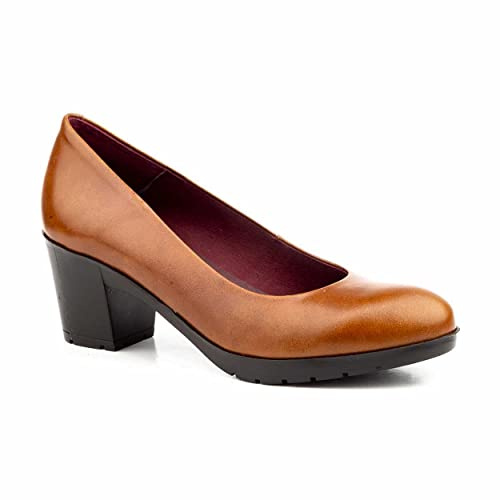 NOESLOMISMO BY DILEMA Tacones de Mujer Elegantes y cómodos Zapatos de Piel Hechos a Mano en España Tacón Alto o cuña Tipo salón para Boda, Fiesta u Oficina Calzado de Vestir con Plataforma