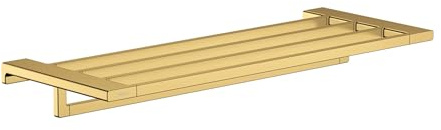 hansgrohe AddStoris Toallero de baño con repisa, color oro pulido, 41751990