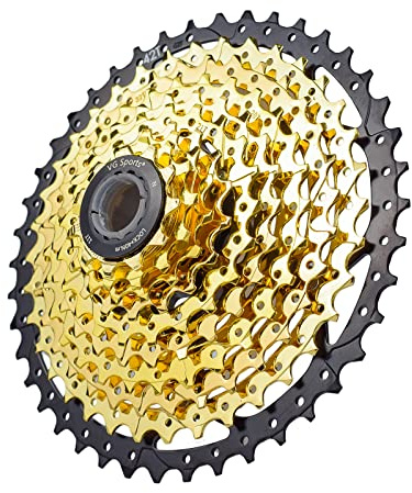 VG SPORTS Cassette de Bicicleta Ultraligero 8/9/10/11/12 velocidades para Bicicleta de montaña 11-40T/11-42T/11-46T/11-50T/11-52T Cassette de Aluminio Ligero con Soporte…
