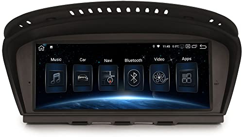 Erisin Android 13 8 Core 4+64GB Estéreo de Automóvil Autoradio 8.8 Pulgadas para Serie 3 E90 E91 E92 E93 Serie 5 E60 E61 E63 E64 Carplay Android Auto DSP IPS 4G WiFi Dab+ -Sistema CIC