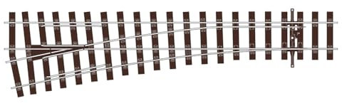Peco SL-U1196 Streamline Bullhead Turnout Medium Radius Left Hand Point Code 75 OO Gauge