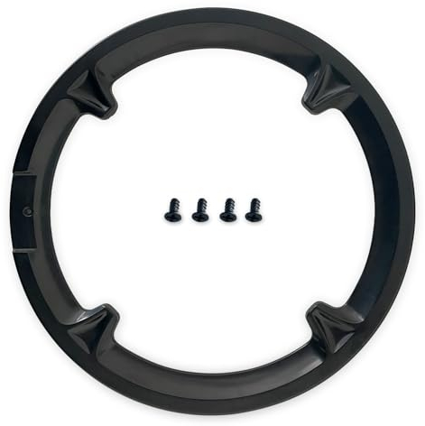 GATWOEST Fahrradkettenschutz, 42T Fahrrad-Kettenradabdeckung, ABS-Kunststoff, Getriebe-Kettenrad-Kurbelsätze, Schutzabdeckung mit 4 Schrauben, Fahrrad-Kettenblattschutz für Mountainbikes,