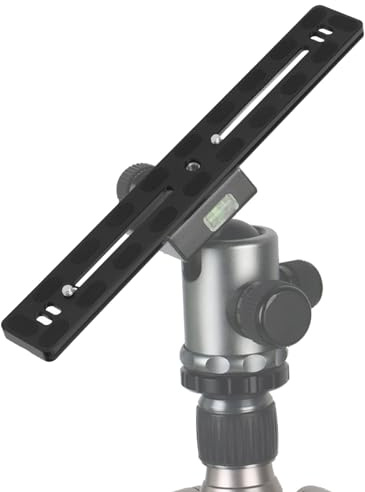 300mm Quick Release Extender Rail Sliding Plate, Aluminum Alloy Quick Release Plate Arca Mount Standard, for Camera Tripod Ballhead