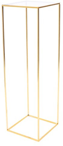 Wulimasun Support Fleur Mariage,Mariage Porte Fleurs Métal Porte Vase Colonne Sol Porte Fleurs DéCoration Fête,Facile à Assembler et Démonter,Pour Mariage,Saint Valentin,D'anniversaire (31*31*100cm)