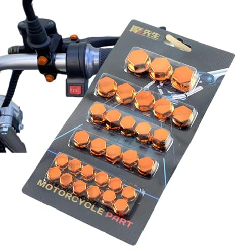 30 Pezzi Tappi Copri Dado Ruota, Coprivite Esagonale Per Moto, Tappo Copri Bullone Dado, Copridado Ruota, 8-14mmTappo Copri Dado Decorazione Coperchio Bullone Per Moto, Moto Elettriche, Scooter