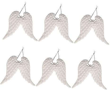Weihnachtsbaumschmuck Engelsflügel Satz Dekorativer Hängeanhänger Für Weihnachtsdeko Basteln Und Partydekoration