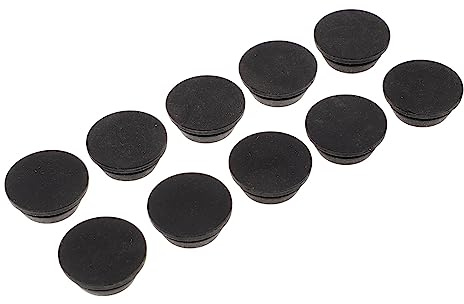 Bouchon de Vidange D’unité en Caoutchouc Noir 10 Pièces 20mm