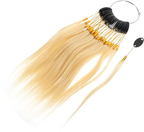 SMASOLO Kit Test Capillaire 30 Échantillons Mèches Naturelles pour Coloration, Fourniture Salon Coiffure et Test de Teinture Capillaire
