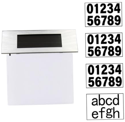 HONITANO Lampe Solaire Numéro Maison Extérieur Étanche LED Blanc Éclairage Adresse Maison pour Jardin Patio Allée Panneau Solaire pour Porte Adresse