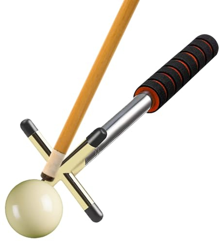 Billard Queue-bro | Korsgaffelhuvud biljardtillbehör, amerikansk köbro av legering – för lekövning, vänskapsspel, bar, hall, klubb, nybörjare, män och kvinnor