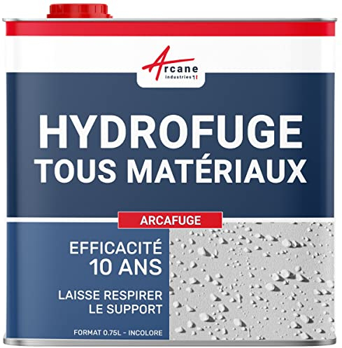 Imperméabilisant hydrofuge toiture, façade, béton poreux : Arcafuge - 0.75 L (jusqu'à 3.75 m²) - ARCANE INDUSTRIES